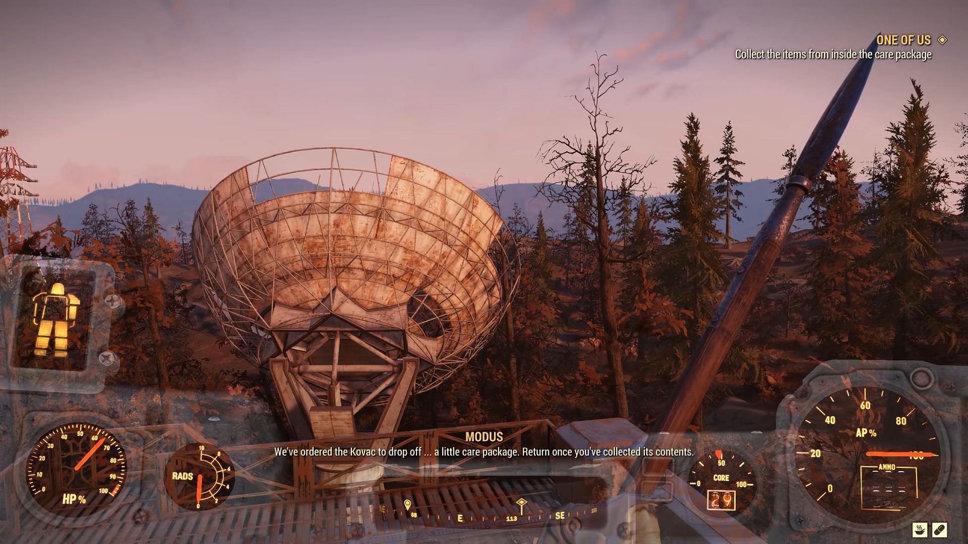 Look out for the falling package! (Image via Bethesda Softworks || YouTube/@finalrender1151)